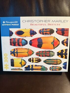 Pomegranate Christopher Marley Beautiful Beetles Jigsaw Puzzle. Complete.